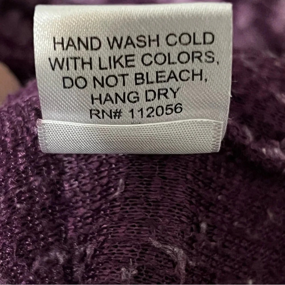 Zenana Women's Pullover Purple 1/4 Zip Pocket Fuzzy Medium - Picture 3 of 6